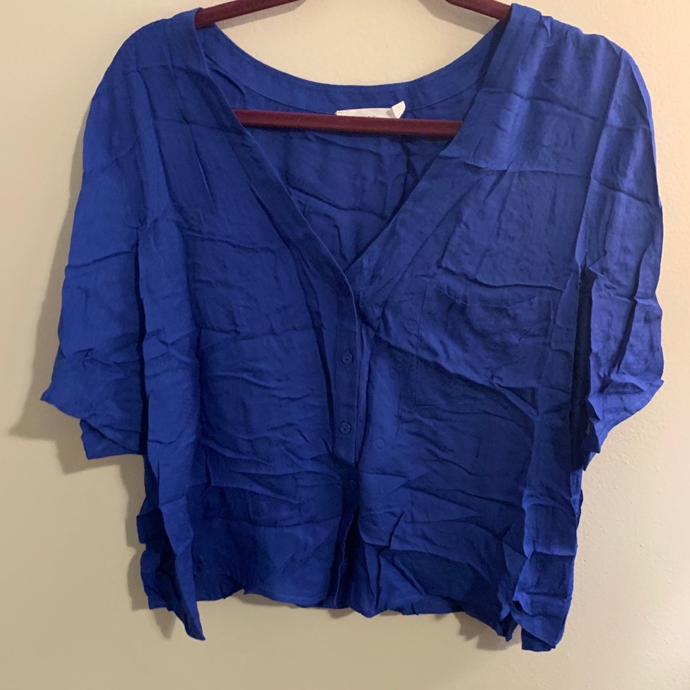 Lush blue crop top